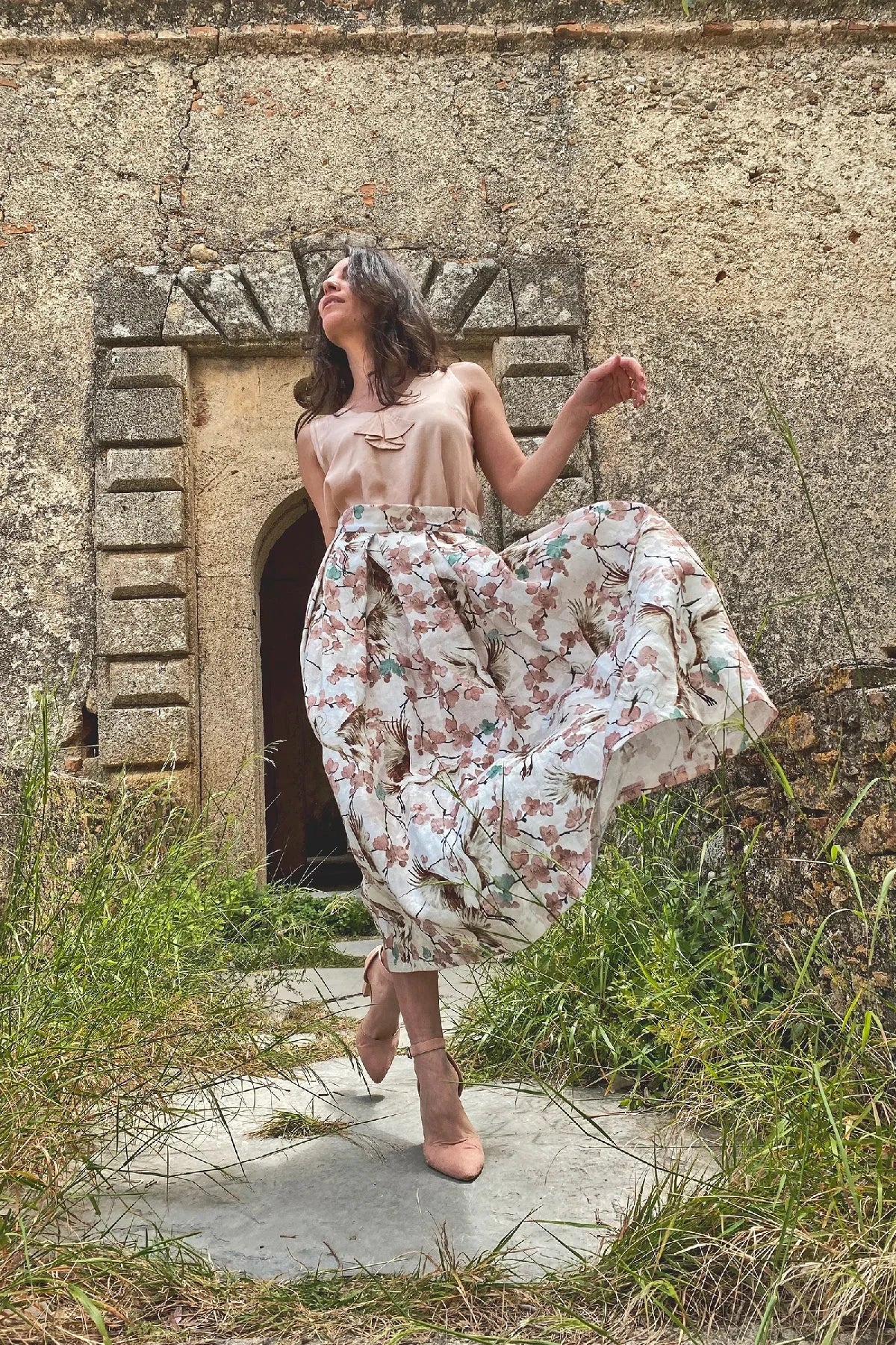 Abito AVA lino abbigliamento sartoriale sostenibile brand artigianale etico malia lab