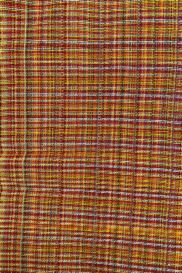 sciarpa eccentrica telaio manuale calabrese arancione giallo multicolor
