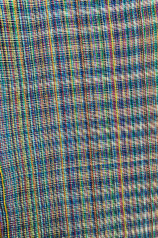 sciarpa eccentrica telaio manuale calabrese blu arancione multicolor