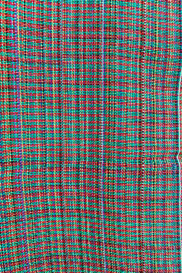 sciarpa eccentrica telaio manuale calabrese verde rossa multicolor