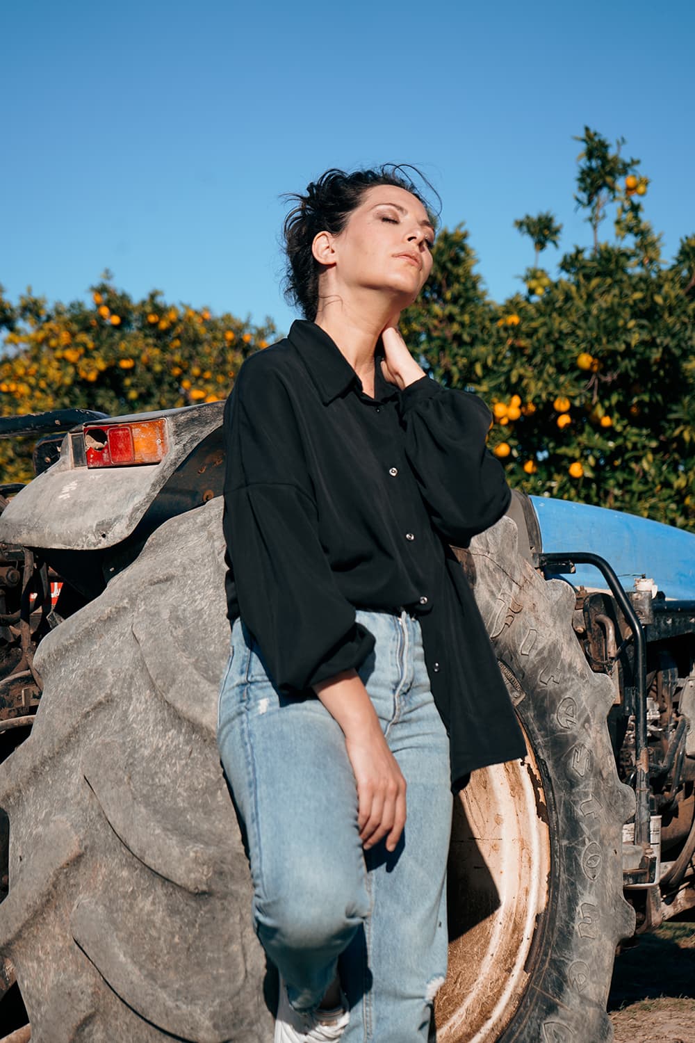 Camicia over Tara over tencel Flavia Amato malia lab atelier moda abbigliamento etico sostenibile artigianale 