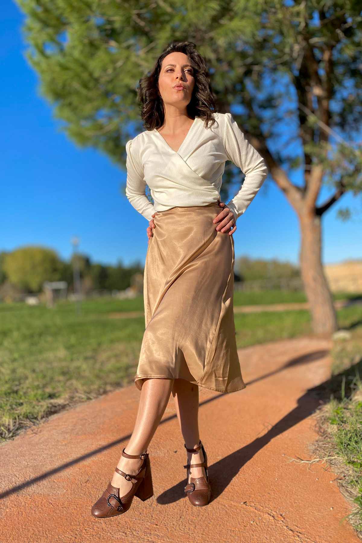 Gonna SOFIA cupro lyocell seacel abbigliamento sostenibile moda responsabile etica brand malia lab
