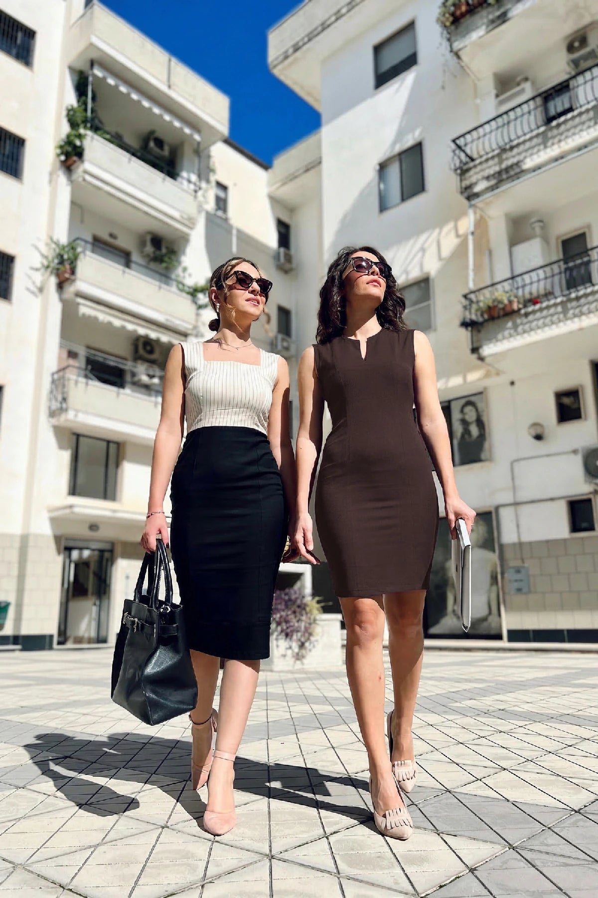 Tubino Alicia cotone deadstock abbigliamento sartoriale etico brand malia lab cacao

