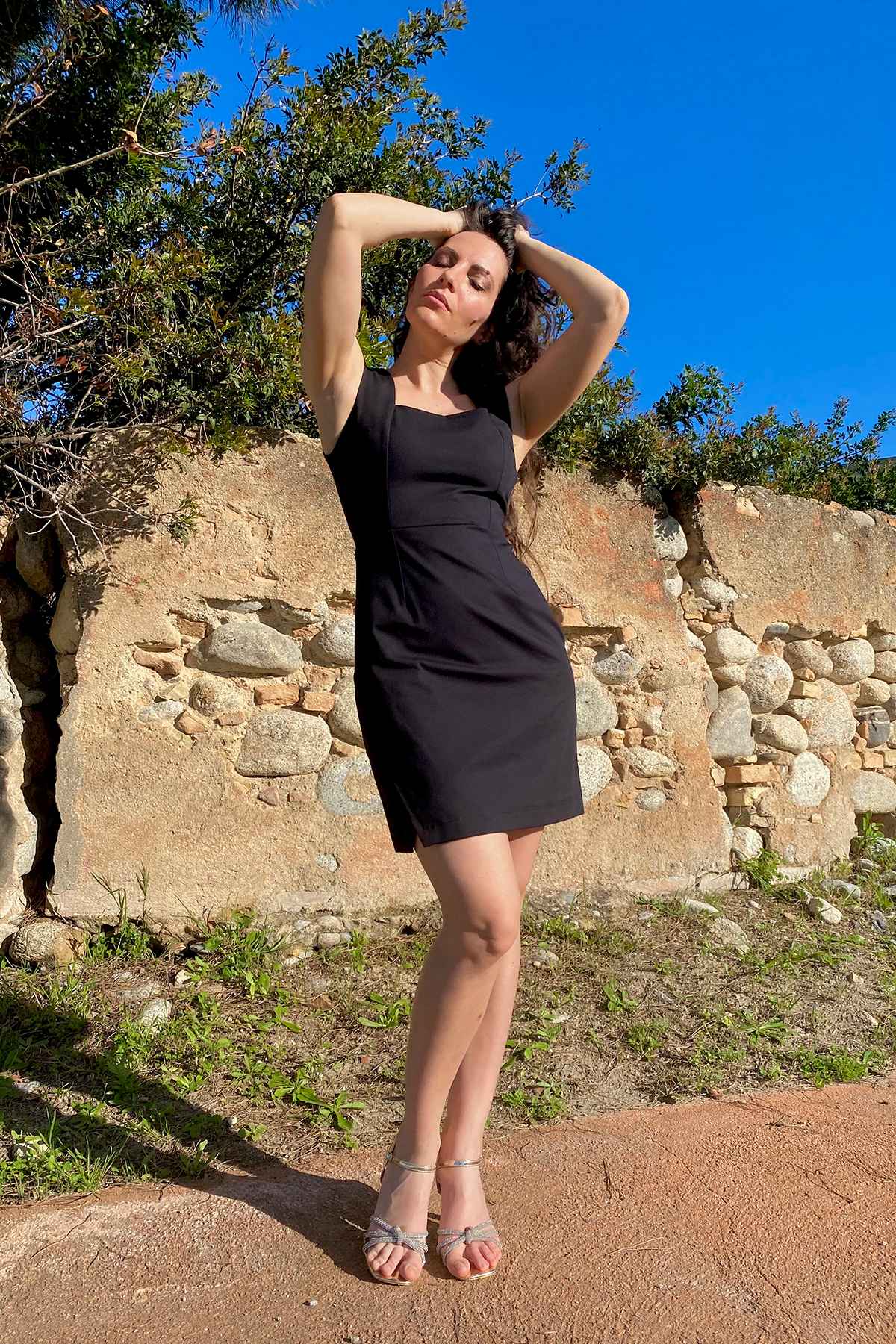Tubino Charlize cotone brand malia lab abbigliamento sartoriale sostenibile
