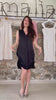 Video indossato Abito Clara tencel lyocell abbigliamento sostenibile vestiti ecosostenibili donna brand malia lab nero