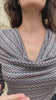 Flavia Amato indossa Maglia CANNELLA ecoviscosa vegetale abbigliamento sartoriale sostenibile malia lab
