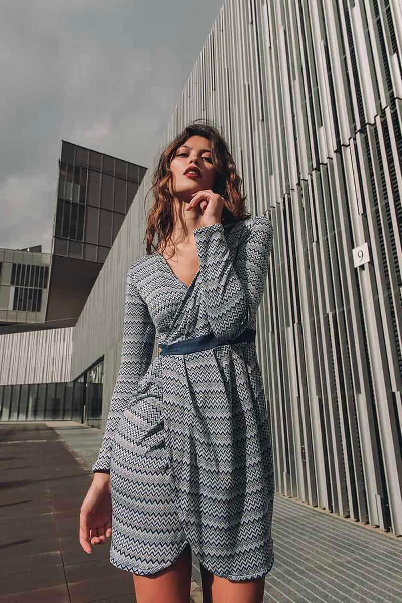 Abito KELLY ecoviscosa ecologica abito su misura abbigliamento sostenibile vestiti su misura vestiti ecosostenibili donna brand malia lab moda etica