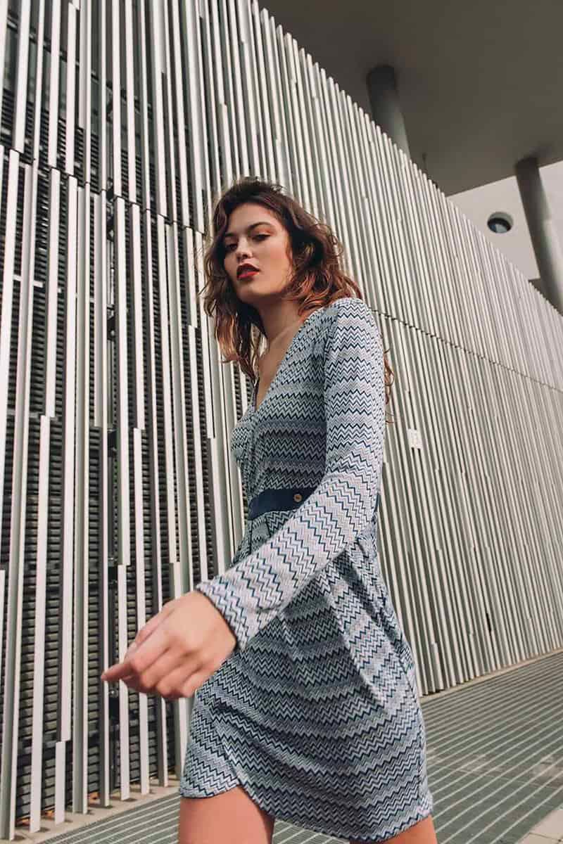 Abito KELLY ecoviscosa ecologica abito su misura abbigliamento sostenibile vestiti su misura vestiti ecosostenibili donna brand malia lab moda etica