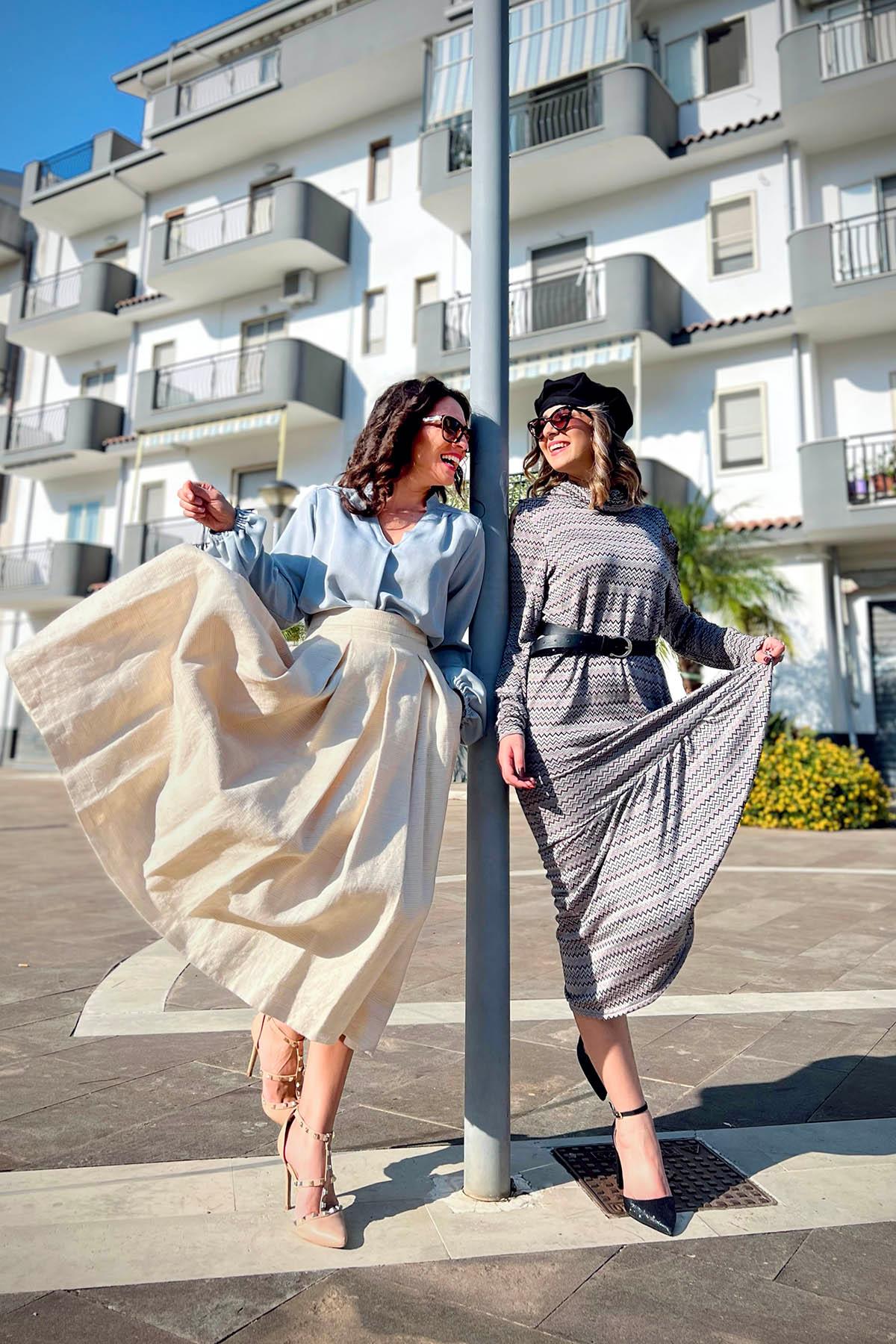 Abito OTTAVIA ecoviscosa ecologica abito su misura abbigliamento sostenibile vestiti su misura vestiti ecosostenibili donna brand malia lab moda sostenibile