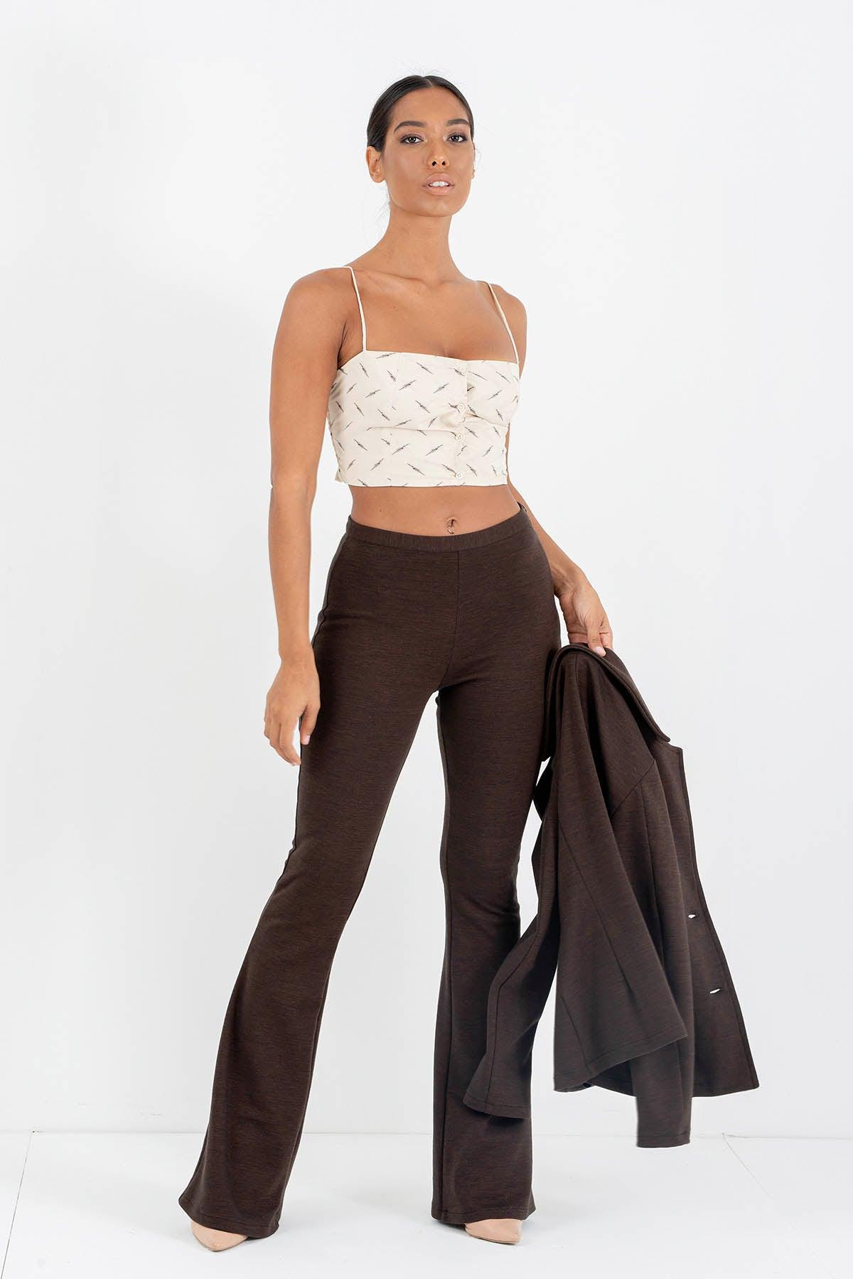 Top cotone biologico e ecoviscosa motivo logo fuso bretelline uncinetto moda etica artigianale brand malia lab abbigliamento biologico sostenibile vestiti ecosostenibili donna